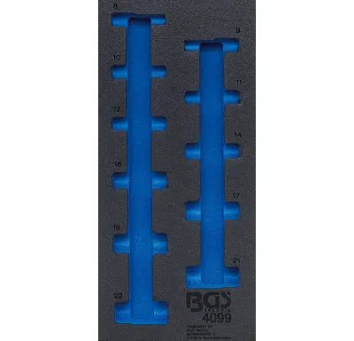 BGS Vložka do dílenského vozíku 1/3, prázdná, pro 4099