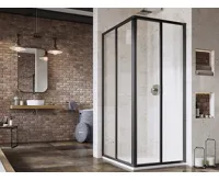 Ravak sprchový kout SRV2-90 195 S černá+transparent