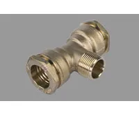 PE mosaz T-kus přechodový 25-3/4&quot;-25 ZV venkovní závit - pro plyn