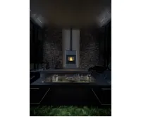 HS Flamingo Krbová kamna AQUAFLAM ® 25 s výměníkem - šedá, manuální regulace (31)