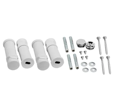 NOVASERVIS Montážní sada k oblému radiatoru chrom - MS/TELESO,0