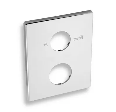 NOVASERVIS Kryt podomítkového boxu s přepínačem OBDÉLNÍK chrom - KRYT0050RC,0