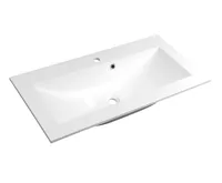 SAPHO YUKON umyvadlo, litý mramor, 80x45cm, bílá