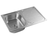 AQUALINE Nerezový vestavný dřez s odkapem 78x18x48cm (3)