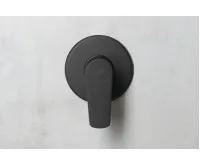 AQUALINE LOTTA podomítková sprchová baterie, 1 výstup, černá mat (3)