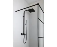 SAPHO DIMY sprchový sloup s termostatickou baterií, černá mat (5)