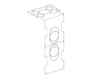 ROMOTOP Konvekční opláštění pro rohovou krbovou vložku IMPRESSION C 2G L 67.61.34.21 ROMOTOP Konvekční opláštění pro rohovou krbovou vložku IMPRESSION C 2G L 67.61.34.21