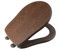 KERASAN RETRO WC sedátko Soft Close, ořech/bronz