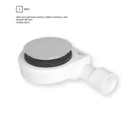 Obdélníková sprchová vanička, 120x90x3 cm, bez nožiček, litý mramor (4)