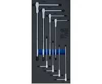 BGS Vložka do dílenského vozíku 1/3: sada šroubováků s kluznou rukojetí tvaru T, vnitřní šest BGS Vložka do dílenského vozíku 1/3: sada šroubováků s kluznou rukojetí tvaru T, vnitřní šest