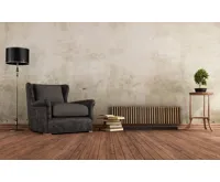 Elsymco NOEMI nástěnné otopné těleso 112 cm, dřevo s dubovými lamelami (6)