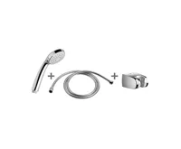 JIKA RIO Sprchová sada (ruční sprcha 1 funkce, Ø 100mm, sprchová nerezová hadice, držák), chrom JIKA RIO Sprchová sada (ruční sprcha 1 funkce, Ø 100mm, sprchová nerezová hadice, držák), chrom