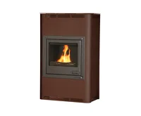 HS Flamingo Krbová kamna AQUAFLAM ® 25 s výměníkem - hnědá - sametová, automatická regulace