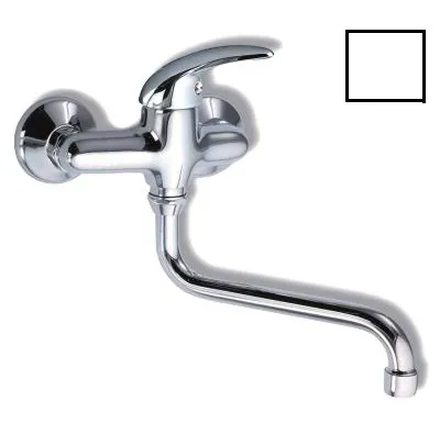 NOVASERVIS Dřezová umyvadlová baterie 150 mm Metalia 55 bílá-chrom - 55070/T,1