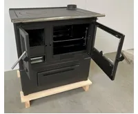 PLAMEN Sporák na tuhá paliva SLAVONAC N - P černý (2)