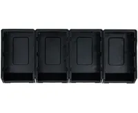 BGS Sada ukládacích boxů, se závěsnou kolejnicí, pro systém nástěnných skříněk, 4dílná (4)