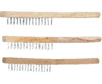 BGS Kartáče drátěné , dřevěná rukojeť, 2-, 3-, 4řadé, 3dílná sada (2)