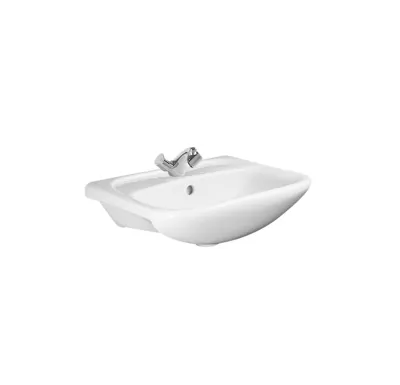 JIKA LYRAplus, Umyvadlo 53 cm 814361 Bílá /s 1 otvorem pro baterii uprostřed