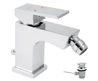 NOVASERVIS Bidetová baterie s výpustí EDGE chrom - 36011,0