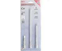 BGS Prodloužení výkyvné, 3 díly sada, délka 75-150-250 mm 3/8" (1)