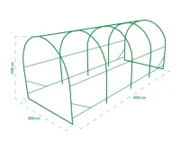 Garden King Zahradní fóliovník Atrium 450 x 200 x 200 cm PM-1310 (2)