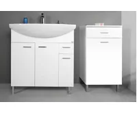 AQUALINE ZOJA/KERAMIA FRESH skříňka spodní s košem 50x78x29cm, bílá (6)