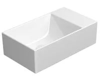 GSI KUBE X keramické umývátko 40x23cm, broušená spodní hrana, bez otvoru, pravé/levé, bílá ExtraGlaze GSI KUBE X keramické umývátko 40x23cm, broušená spodní hrana, bez otvoru, pravé/levé, bílá ExtraGlaze
