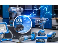 BGS Akumulátorové LED pracovní svítidlo,  sklopné,  18 V,  bez akumulátoru (1)