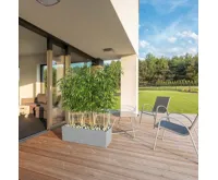 Granisil granitový květináč KUBI 90 cm Černý (5)