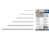 Lišty soklové / panelových kolíků, 100dílná sada