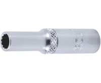 BGS Nástrčná hlavice, dvanáctihranná, prodloužená, 6,3 mm (1/4&quot;), 6 mm