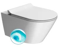 GSI KUBE X závěsná WC mísa, Swirlflush, 36x55cm, bílá dual-mat
