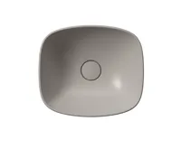 GSI NUBES keramické umyvadlo na desku 40x35cm, tortora mat (3)