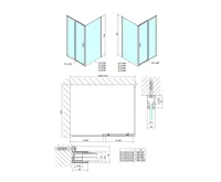 POLYSAN EASY obdélníkový sprchový kout 1100x700mm L/P varianta, sklo Brick (4)