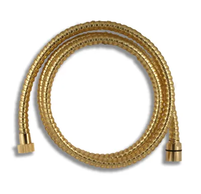 NOVASERVIS Sprchová hadice plastová 150 cm zlato - SPIRAL/150,ZL