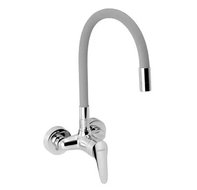 NOVASERVIS Dřezová baterie s elastickým ramenem 100mm, stříbrošedá-chr. - 94484,0S