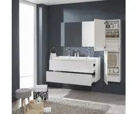 Aira desk, koupelnová skříňka, bílá, 2 zásuvky, 1210x530x460 mm (5)