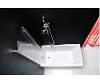 GELCO ONE vanová zástěna skládací 900mm, čiré sklo (3)