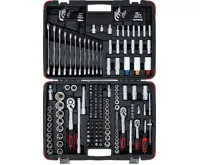 BGS Gola sada 1/4"+3/8"+1/2" Kraftmann 4 ÷ 32 mm SuperLock. 176 dílů v kufru - ráčnové klíče, BS15217 (4)