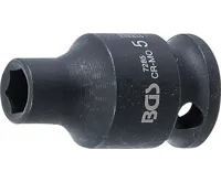BGS Silová nástrčná hlavice, šestihranná,  6,3 mm (1/4&quot;),  5 mm