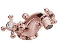 SAPHO ANTEA stojánková bidetová baterie s výpustí, růžové zlato
