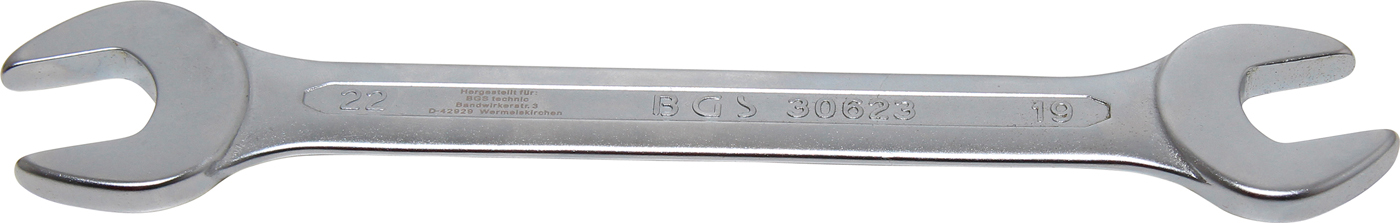 BGS Klíč plochý oboustranný, 19x22 mm