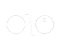 SAPHO NOTION SLIM kulaté zrcadlo v rámu ø 40cm, černá mat (8)