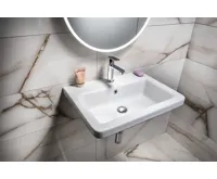 SAPHO CITY keramické umyvadlo hranaté 60x45cm, bílá (5)