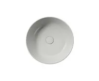 GSI KUBE X keramické umyvadlo na desku, průměr 45cm, cenere mat (1)