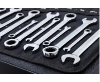 BGS Sada očkoplochých klíčů s ráčnou ,  metrické / palcové velikosti ,  22 ks. (1)