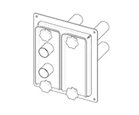 Atmos Rozdělovač pneumatické dopravy - 2 okruhy H0542