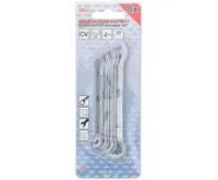 BGS Klíče očkoploché 4-10 mm, extra krátké, sada 8 dílů (4)