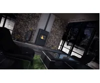 HS Flamingo Krbová kamna AQUAFLAM ® 25 s výměníkem - černá, automatická regulace (9)