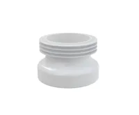 ALCAPLAST WC manžeta k volně stojícímu WC, přímá, 90–110 mm, délka 100 mm, PVC, bílé A99